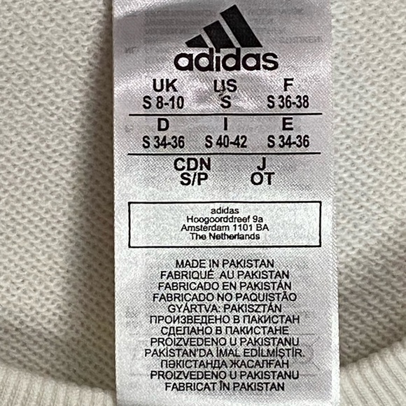 NWT ADIDAS / Multicolored Graphic Sweatshirt Size S - Picture 4 of 16